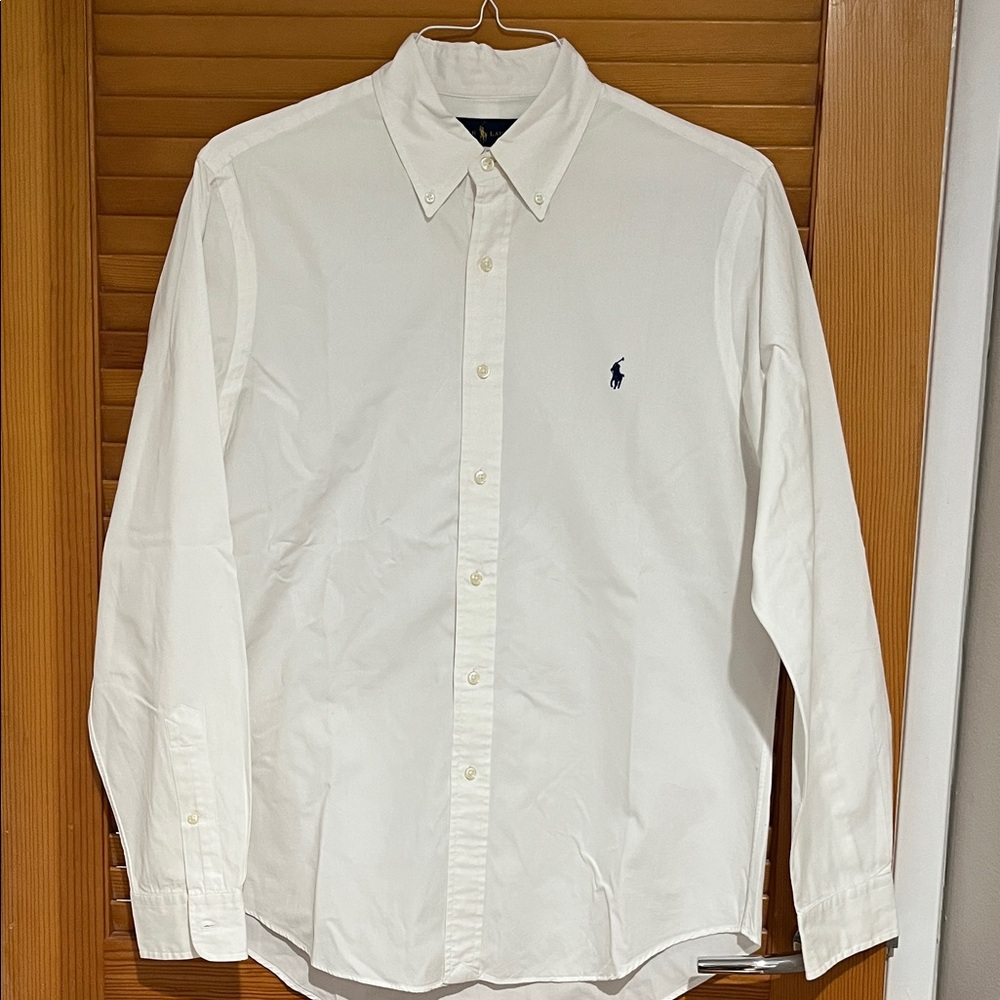 Ralph Lauren Men's Cream Button Down Dress Shirt